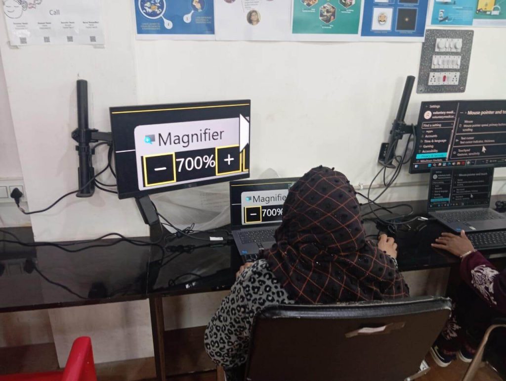 Image of Low Vision Training with Windows Magnifier Tool